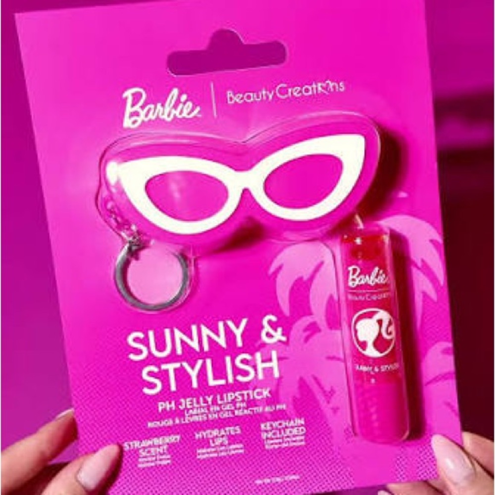 Barbie Pink PH Jelly Lipstick with Keychain
